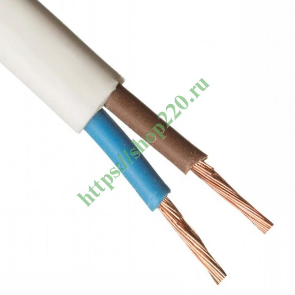 Провод осветительный ШВВП 2х0,75 белый ГОСТ ШВВП 2х0,75 ГОСТ купить по ...