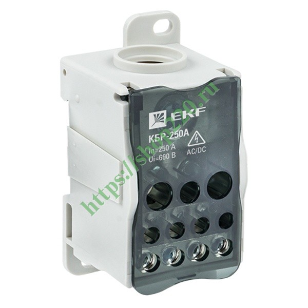 Купить Блок распределительный КБР на DIN-рейку и монтажную панель 250A ...