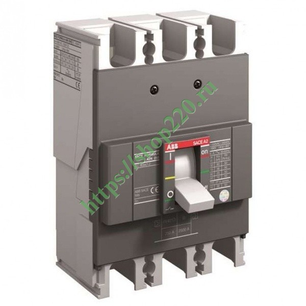 Выключатель автоматический ABB Formula A2C 250 TMF 160-1600 3p F F - купить 1SDA070334R1 в Москве и РФ.