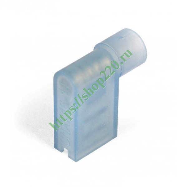 Разъем флажковый РФИ-М(н) 2,5-(6,3) под провод 1,5-2,5мм синий [уп ...