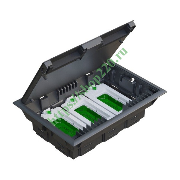 Люк пластиковый размер L на 6х45 (6 постов или 12 модулей) IP20 ...