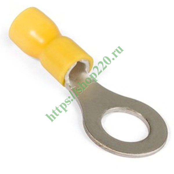 Наконечник НКИ 6,0-10 кольцевой изолированный 2.5–6.0мм М10 48А жёлтый ...
