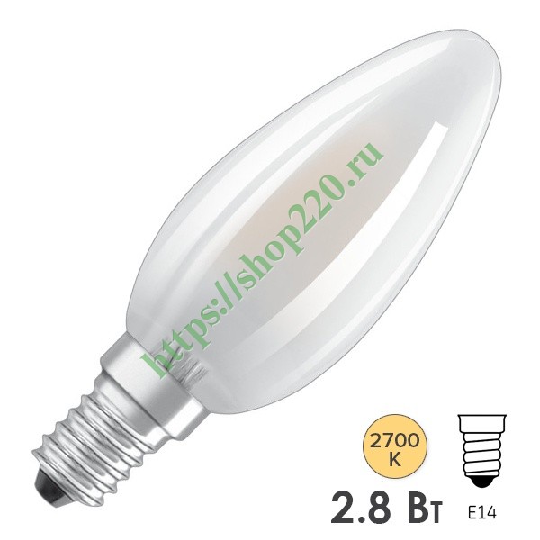 Lampadina LED OSRAM P E14 Trasparente 2,5W 250Lm 2700K IP20 300°  [LV-4058075436602]