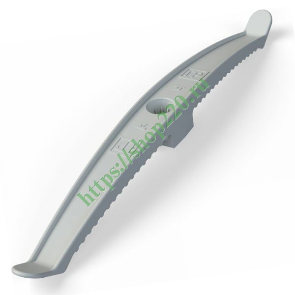 Держатель кабеля двусторонний для прямого монтажа серый [уп. 20шт ...