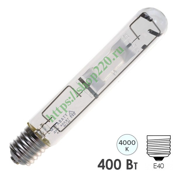 Лампа газоразрядная металлогалогенная ДРИ 400W 4000К E40 МЕГАВАТТ 02973 ...