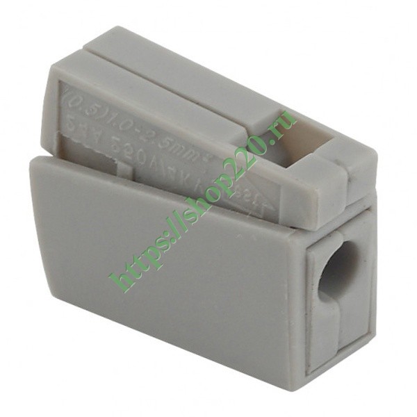 Купить ЭРА NO-222-26 Клемма СМК, серия 111, проходная на 1 проводник, 1 ...