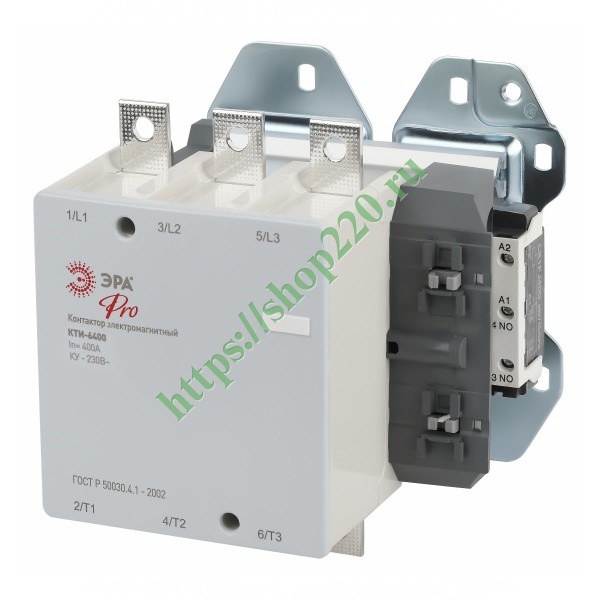 Контактор КТИ-6400 PRO KKT60-400-230-10-E 400А 230В/АС3 ЭРА Б0054932 ...