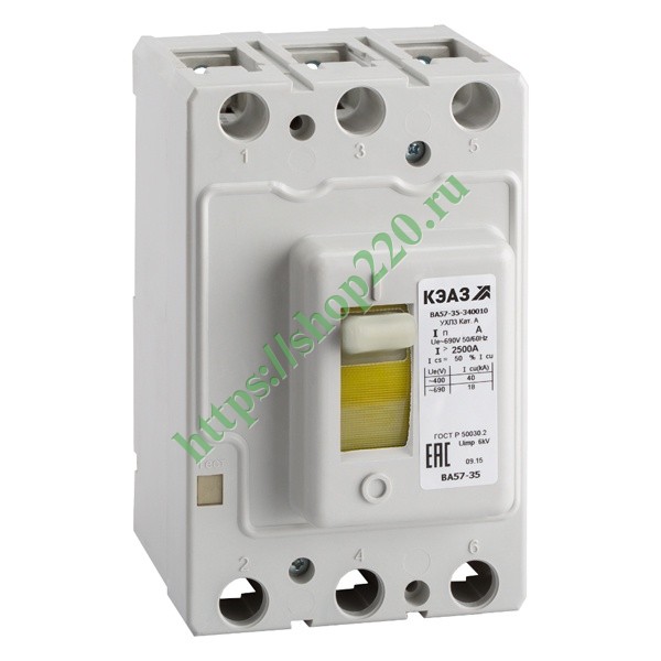 Выключатель автоматический 200А ВА57-35-340010-200А-2000-690AC-УХЛ3 ...