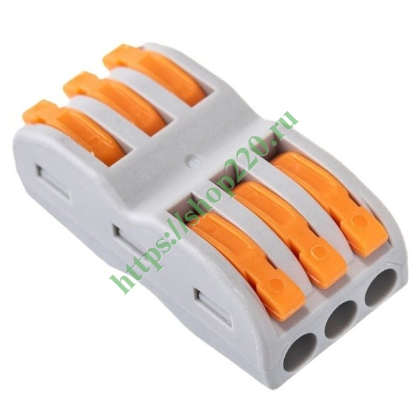 Клемма соединительная СК-413-2 3 х (0,1-2,5) проходная TDM SQ0527-0042 ...