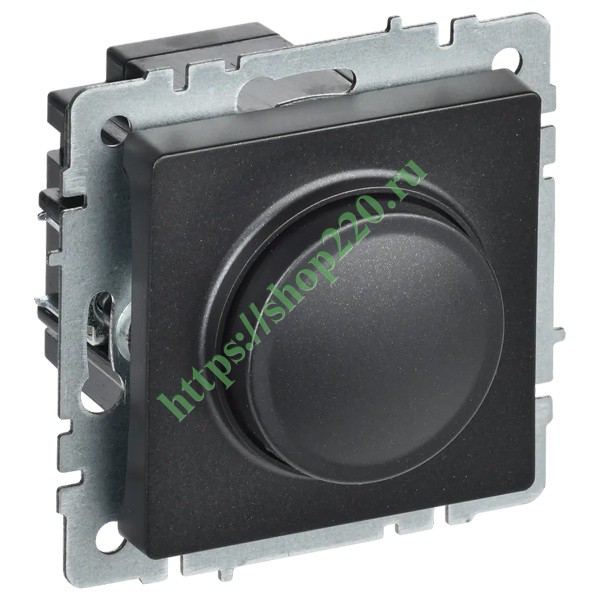 Светорегулятор поворотно-нажимной ИЭК BRITE 600Вт черный (СС10-1-0-БрЧ) - купить BR-D20-0600-K02 по недорогой цене на Shop220 в Москве и РФ.