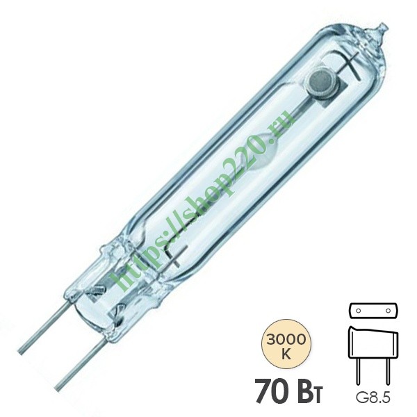 Лампа металлогалогенная Philips CDM-TC Elite 70W/930 G8.5 (МГЛ ...