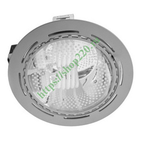 Светильник Downlight FL-2023 2xE27 Grey круглый серый d223 878523 ...