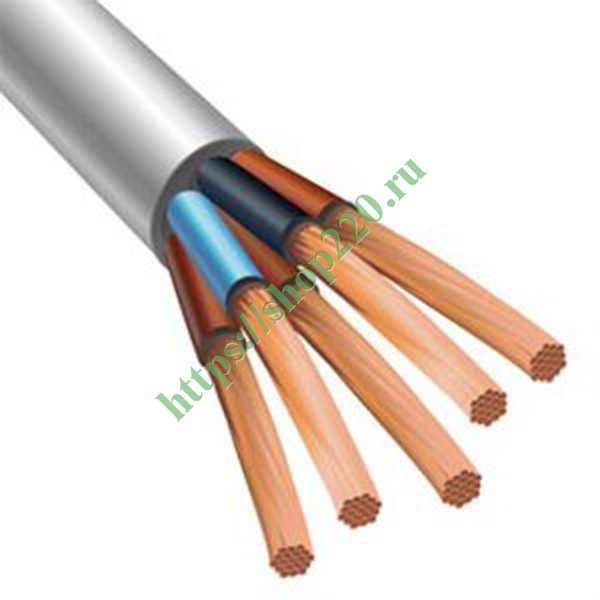 Провод соединительный ПВС 5х6,0 (Электрокабель НН) 00-00004944 купить ...