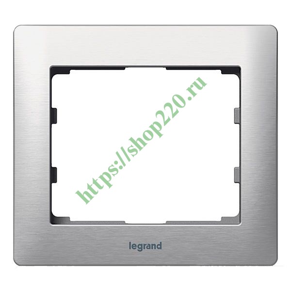 Рамка Legrand Galea Life 1 пост Brushed Aluminium 771951 купить по ...