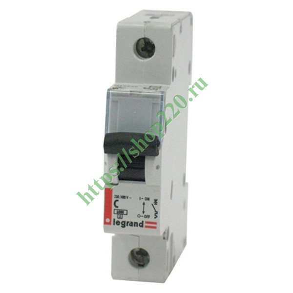 Автоматический выключатель Legrand DX 1-полюсный 50A -1М(тип С) (автомат)