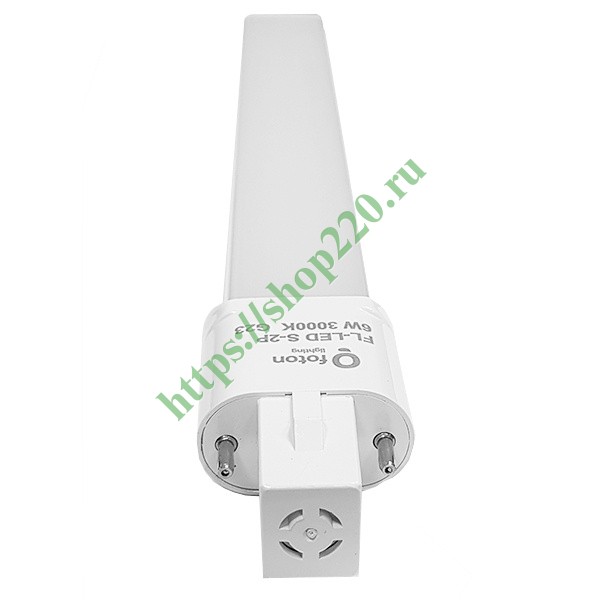 Лампа светодиодная FL-LED S-2P 9W 3000K G23 900Lm 33x21x236mm (замена ...