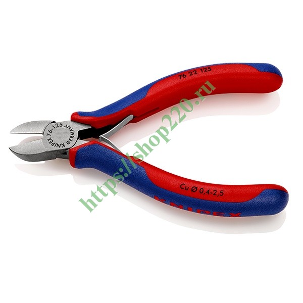 Кусачки боковые Knipex 125мм фосфатированные с двухкомпонентными ...