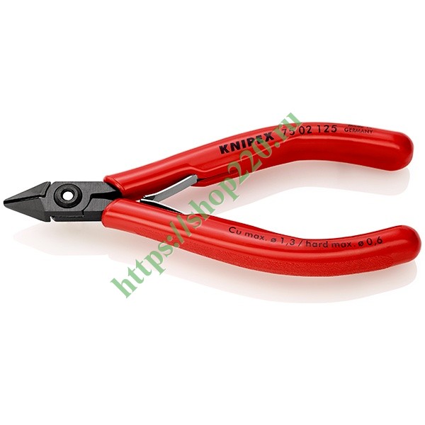 Кусачки боковые Knipex 125мм для электроники вороненые с ...