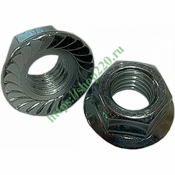 Гайка с насечкой, препятствующей откручиванию М10 оцинкованная DKC ...