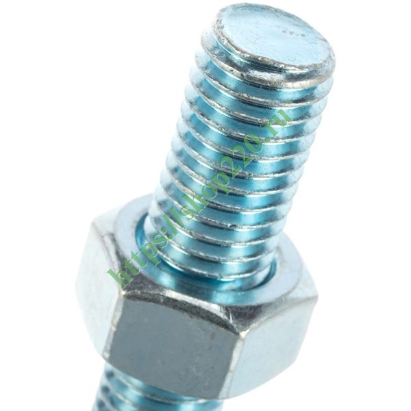 Болт М10х30 с шестигранной головкой оцинкованный DIN933 00005546 купить ...