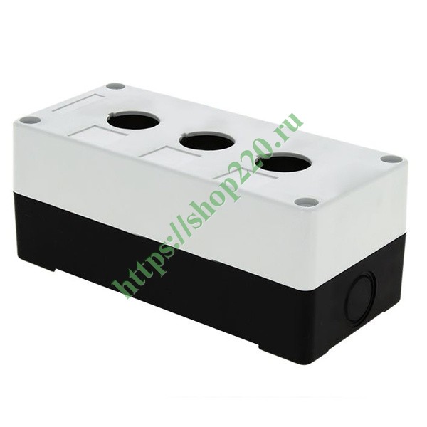 Корпус КП103 для кнопок 3 места белый ИЭК BKP10-3-K01 купить по ...