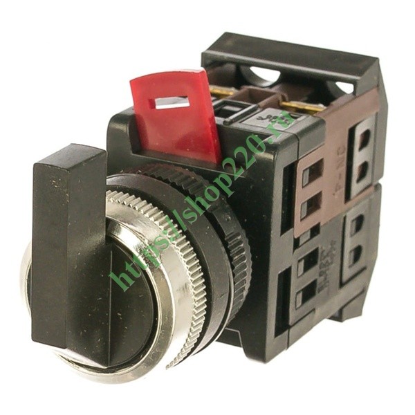 Переключатель ALCLR-22 черный 3 пол. I-O-II 1з+1р ИЭК BSW10-ALCLR-3-K02 ...