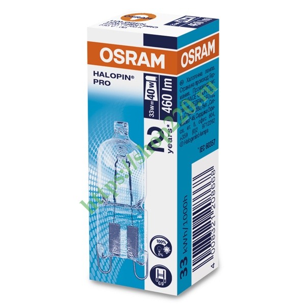 OSRAM 66740 LAMPADINA FORNO G9 40W 230V OVEN 66740 OVEN 40W 230V