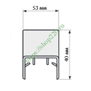 Кабель канал tmc 50x20