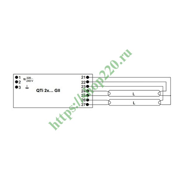 Балласт для люминесцентных ламп 2х36 схема подключения
