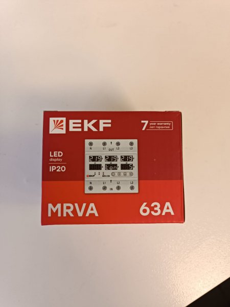MRVA-3-63A Трехфазное реле напряжения и тока с дисплеем MRVA-3 63A EKF фото покупателя 2