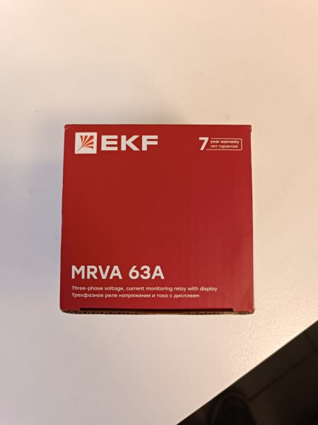 MRVA-3-63A Трехфазное реле напряжения и тока с дисплеем MRVA-3 63A EKF фото покупателя 3