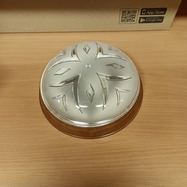 SQ0328-0031 Пластиковый круглый светильник, накладного исполнения внутри помещений для ламп КЛЛ с цоколем Е27 мощностью до 40 Ватт, ТДМ Плутон, цвет бук фото покупателя 1