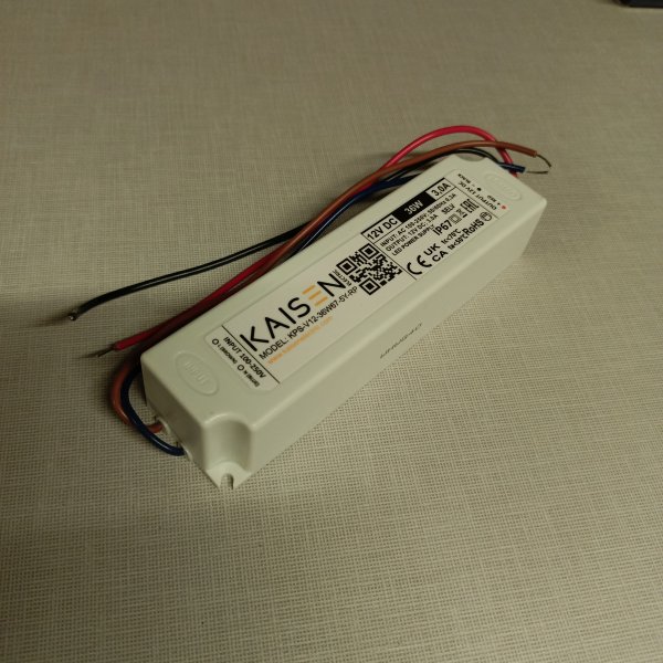 KPS-V12-36W67-5Y-RP Влагозащищенный источник питания Kaisen (Кайсен) для светодиодных модулей, мощностью 36 Ватт, входное напряжение 100-250 Вольт фото покупателя 1