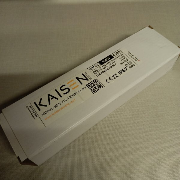 KPS-V12-100W67-5Y-RP Влагозащищенный источник питания Kaisen (Кайсен) для светодиодных модулей, мощностью 100 Ватт, входное напряжение 100-250 Вольт фото покупателя 3