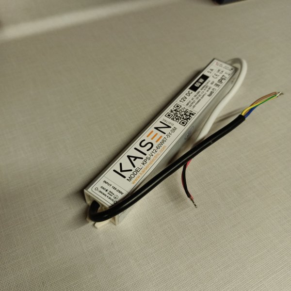 KPS-V12-60W67-5Y-SM Влагозащищенный источник питания Kaisen (Кайсен) для светодиодных модулей 12 Вольт, мощностью 60 Ватт, входное напряжение 170-250 Вольт фото покупателя 1