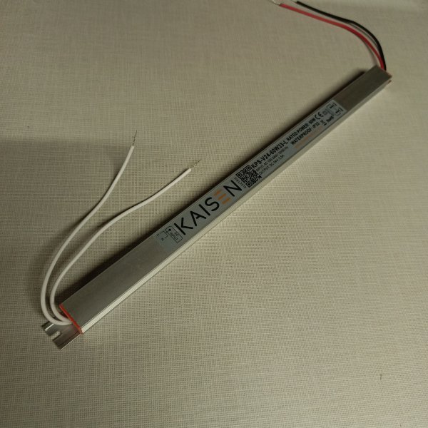 KPS-V24-60W33-L Интерьерный источник питания Kaisen (Кайсен) для светодиодных модулей 24 Вольта, мощностью 60 Ватт, входное напряжение 170-260 Вольт фото покупателя 5