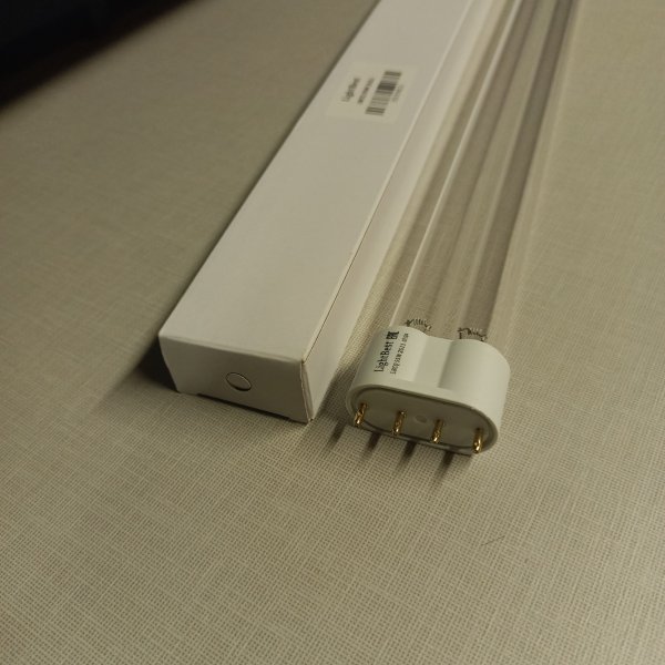 Лампа бактерицидная LightBest LBCQ 55W 4P 2G11 специальная безозоновая, для кварцевания, защита от вируса фото покупателя 2