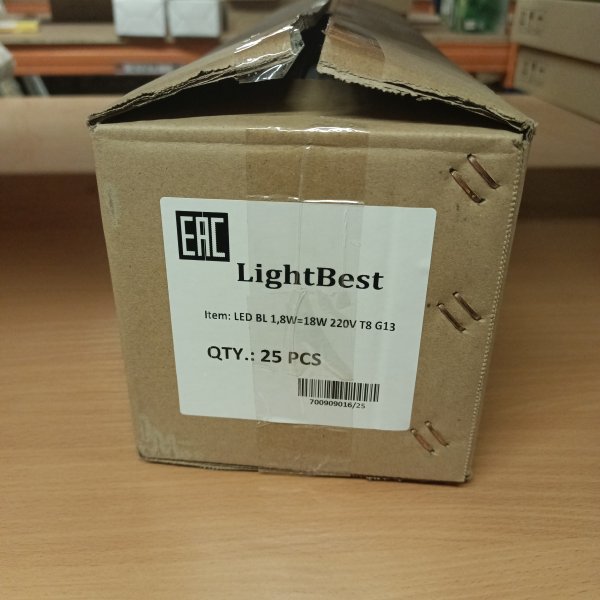 Инсектицидная светодиодная лампа в ловушки для насекомых LightBest T8 BL368 G13, 346mm мощностью 1,8 Ватта, эквивалент 18 Ватт, с цоколем G13 фото покупателя 1