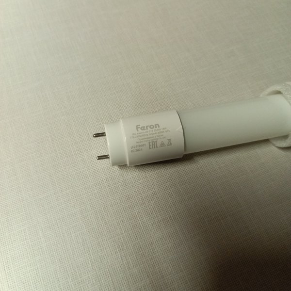 25498 Светодиодная линейная лампа LED-T8 112LED мощностью 18 Ватт на 220 Вольт с цоколем G13, белого света (упаковка 30 шт.), 1200мм фото покупателя 1