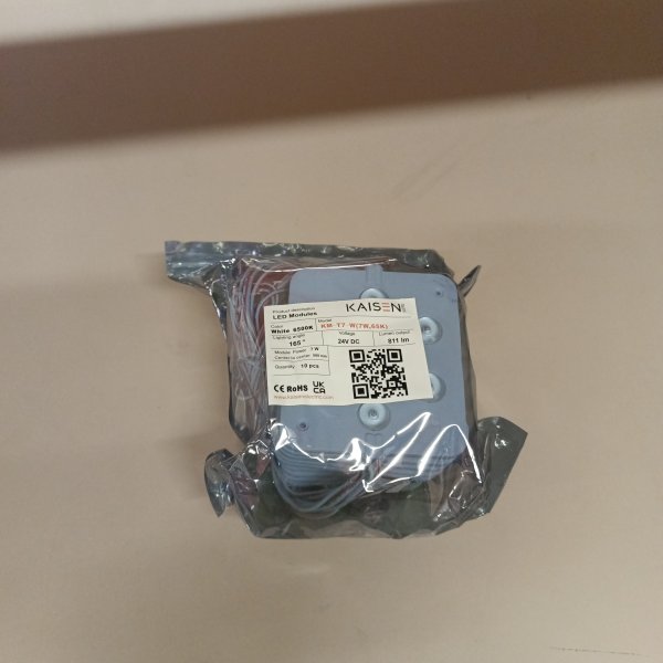 Светодиодный модуль Kaisen (Кайсен) Teleline Mini T7 для световых вывесок, 24 Вольта мощностью 7 Ватт, холодный дневной свет фото покупателя 1