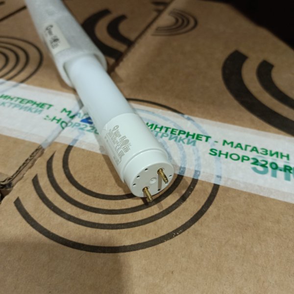 602503 Матовая светодиодная линейная лампа LED-T8 мощностью 10 Ватт на 220 Вольт с цоколем G13 теплого света Foton Lighting, 600мм фото покупателя 8