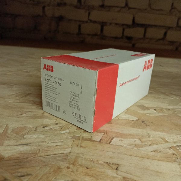 2CDS251001R0504 Модульный однополюсный электрический автомат ABB S201 System pro M на 50 Ампер, с характеристикой C фото покупателя 6