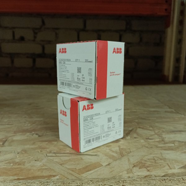2CDS253001R0204 Модульный трехполюсный электрический автомат ABB S203 System pro M на 20 Ампер, с характеристикой C фото покупателя 2
