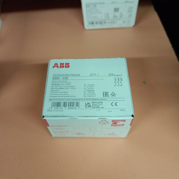 2CDS253001R0254 Модульный трехполюсный электрический автомат ABB S203 System pro M на 25 Ампер, с характеристикой C фото покупателя 1
