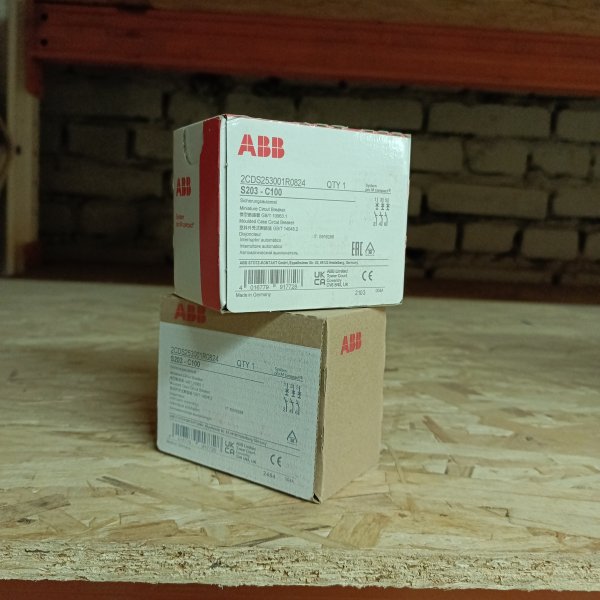 2CDS253001R0824 Модульный трехполюсный электрический автомат ABB S203 System pro M на 100 Ампер, с характеристикой C фото покупателя 2