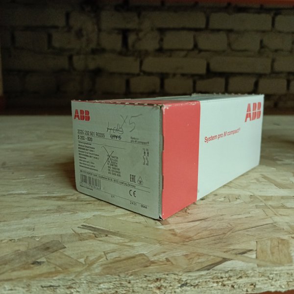 2CDS252001R0205 Модульный электрический автомат двухполюсный АББ S202 20 ампер тип Б для защиты электрической цепи фото покупателя 4