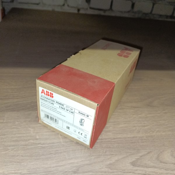 2CDS641041R0404 Модульный электрический автомат однополюсный АББ Бейсик М 40 ампер тип С для защиты электрической цепи фото покупателя 5