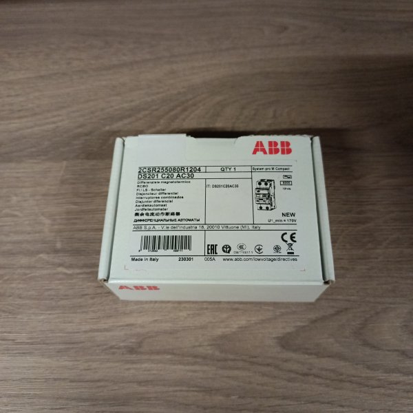 2CSR255080R1204 Автоматический выключатель дифференциального тока двухполюсный однофазный АВДТ АББ 20 ампер тип АС 30мА фото покупателя 1
