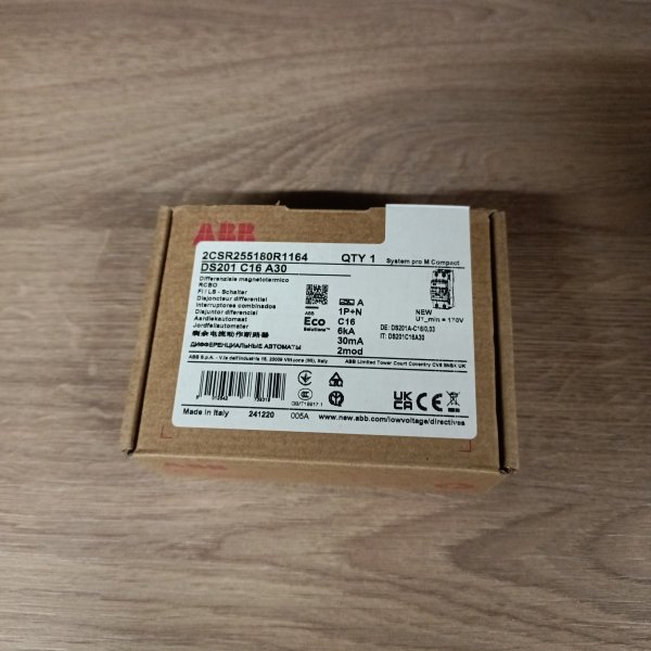 2CSR255180R1164 Автоматический выключатель дифференциального тока двухполюсный однофазный АВДТ АББ 16 ампер тип А 30мА фото покупателя 1