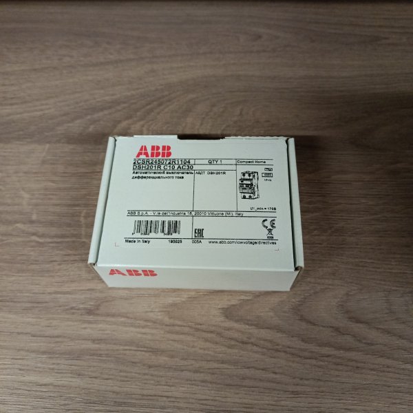 2CSR245072R1104 Автоматический выключатель дифференциального тока двухполюсный однофазный АВДТ АББ 10 ампер тип АС 30мА фото покупателя 1